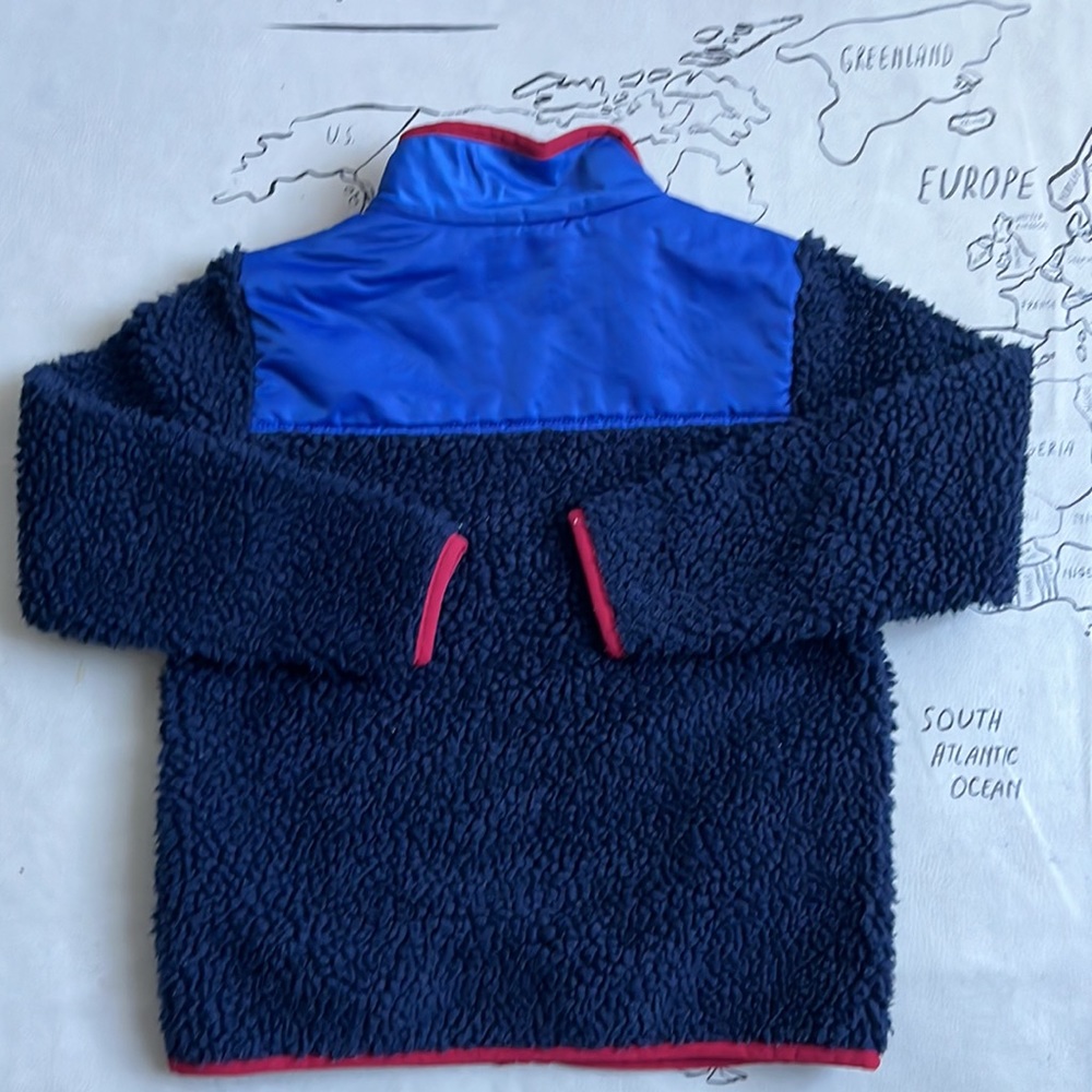 JCrew crewcuts zip-up fleece jacket size 6-7 yr old - Picture 5 of 7